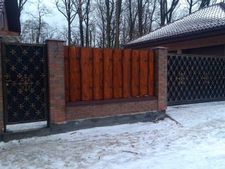 Кованые откатные ворота